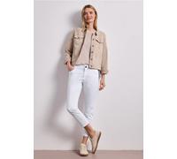 Street One 7/8 Slim Leg Hose im Satin-Look White 46