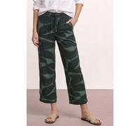 Street One Wide Leg Hose deep Bound Green 36