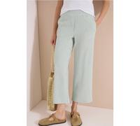 7/8 Wide Leg Hose in Seersucker-Qualität