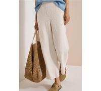 7/8 Wide Leg Hose in Seersucker-Qualität
