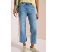 Slim-fit-Jeans CECIL, Damen, Gr. 31, Länge 26, light blau washed, Jeans, 78% Baumwolle, 20% Polyester, 2% Elasthan, unifarben, kniebedeckend, Jeans Slim-fit-Jeans, in 7/8-Länge (13413864-31) light bla