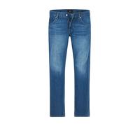 7 for all mankind Jeans Herren Straight Fit Baumwolle-Leinen blau, 34/34