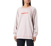 7 For All Mankind Women's Mankind Sweat Cotton w. Flocking Tea Rose Sweatshirt, Pink, 42