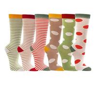 7 Monate Anti Loch Garantie 6 Paar Kinder Kniestrümpfe, handgekettelt für Mädchen/Jungen, weiche Baumwolle, verschiedene Muster und Motive (DE/NL/SE/PL, Alter, 7 Jahre, 8 Jahre, Regular, Pastell)