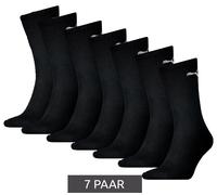 7 Paar PUMA schlichte Sport-Socken Baumwoll-Socken Tennis-Socken lange Strümpfe 701222094 003 Schwarz 35-38