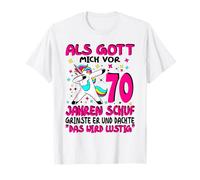 70. Geburtstag Frau Lustig 70 Jährige Frauen 70 Jahre T-Shirt