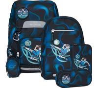 Beckmann Classic Schulranzen-Set Junge Polyester Schwarz, Blau