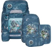 Beckmann Schulrucksack-Set Classic Jungle Game, 6-teilig