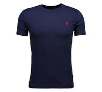 Polo Ralph Lauren Slim Fit T-Shirt mit Logo-Stitching in Marine, Größe XXL
