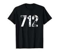 712 Vorwahl Sioux Stadt IA Mobiltelefon Vorwahl 712 T-Shirt