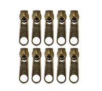 72 Metall-Schieber für Nylon-Reißverschluss, Reißverschluss, #5, Reißverschluss, zum Reparieren oder Montieren eines Reißverschlusses, Altgold-Cursoren, (#5, 666)