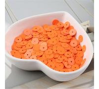 720 Stück 6 mm große, einfarbige, flache, runde Pailletten(Solid Orange)