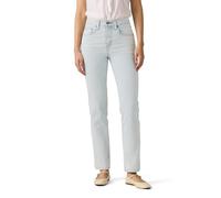 Straight-Jeans LEVI'S "724 HIGH RISE STRAIGHT", Damen, Gr. 33, Länge 32, would you be mine, Denim/Jeans, Obermaterial: 81% Baumwolle, 18% Polyester, 1% Elasthan, straight fit lang, Jeans Straight-Jean