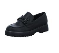 Loafer GABOR "FLORENZ", Damen, Gr. 42, schwarz, Kalbsleder, unifarben, modisch, Schuhe, Blockabsatz, Slipper, Businessschuh in Bequemweite G (= weit) (40641530-42) schwarz