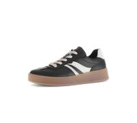 Gabor 76475-57 Schwarz/Latte - sportlicher Schnürschuh - Damenschuhe Sneaker, Schwarz, leder (foulardcalf) für Damen, schwarz, Größe 40 ½ EU / 7 UK