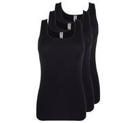 772 Pompadour "Passion" Achselhemd Makobaumwolle Gr 38-50 im 3er Pack (40, 1 schwarz)