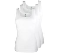 772 Pompadour "Passion" Achselhemd Makobaumwolle Gr 38-50 im 3er Pack (44, 0 weiss)