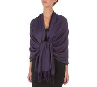 78" x 28" Eco-Friendly Bamboo Rayon Soft Solid Pashmina Schal/Stola - eggplant