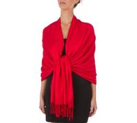 78" x 28" Eco-Friendly Bamboo Rayon Soft Solid Pashmina Schal/Stola - Rot