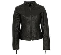 7eleven - Damen Echtleder Lederjacke Lammnappa schwarz
