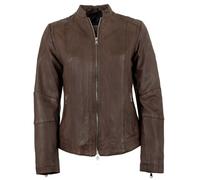 7eleven - Damen Lederjacke Lammnappa braun : 36