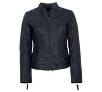 7eleven - Damen Lederjacke Lammnappa navy : 38