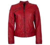 7eleven - Damen Lederjacke Lammnappa rot : 34