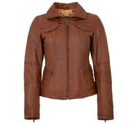 7eleven - Damen Lederjacke Lammnappa tobacco : 36