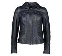 7eleven Lederjacke "Mona" in Dunkelblau - Größe 42 | Damenjacken