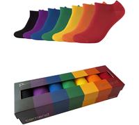 Sneakersocken CAMANO "comfort", Damen, Gr. 43-46, bunt (rainbow), Baumwollmischung, unifarben, normal, Socken Sneakersocken, mit flachen Nähten (11592201-43) rainbow