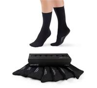 7er Pack camano Comfort Crew Socken 9999 - black 39-42