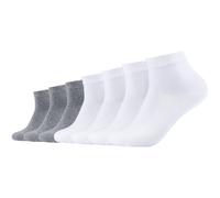 Kurzsocken CAMANO "Kurzsocken 7er Pack", Herren, Gr. 39-42, weiß, 78% Baumwolle, 20% Polyamid, 2% Elasthan, mehrfarbig, Socken (41823859-39) weiß