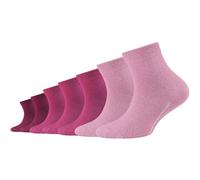 7er Pack camano Soft Bio-Baumwoll Quarter Socken Kinder 4170 - orchid smoke 35-38