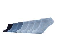 7er Pack camano Soft Bio-Baumwoll Sneakersocken 0033 - denim mel. 47-49