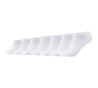 Camano Unisex Sneakersocken Unisex für Damen und Herren Atmungsaktiv bequem elastisch hoher Baumwollanteil weicher Bund 7er Pack 43/46 white