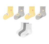 7er Pack camano Soft Bio-Baumwolle Baby-Socken 9200 - fog melange 23-26