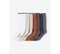 7er-Pack Jungen Socken, zweifarbig BASIC grau Gr. 27/30 von vertbaudet