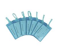 7er-Pack Kofferanhänger | Flexibler Gepäckanhänger für Koffer, Taschen und Gepäck | Adressanhänger | Namensschilder aus PVC | Luggage Tags | Blau