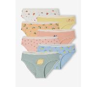 7er-Pack Mädchen Slips mit Bio-Baumwolle koralle Gr. 98/104 von vertbaudet