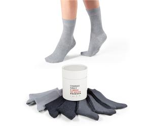 7er Pack s.Oliver Essentials recycelte Socken in Geschenkbox 9303 - light grey mix 35-38