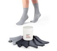 Socken mit recycelter Baumwolle im 7er-Pack 39-42 men Mittelgrau Melange