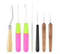 7er Set Häkelnadeln für Haare Latch Hook Dreadlocks Werkzeug | 7-teiliges Set, ideal für Dreads, Mikrozöpfe, Haarverlängerungen, langlebiges Material