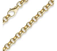 7mm Kette Collier Erbskette aus 585 Gold Gelbgold 60cm Unisex Goldkette