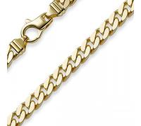 7mm Panzerkette Kette Collier aus 585 Gold Gelbgold Goldkette 70cm Herren
