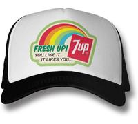 7Up Fresh Up Trucker Cap IMG-94-7UP9902-DTF038 WhiteBlack