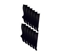 (8-11 Jahre, Schwarz) Sock Snob - 12er Pack Mädchen Kniestrümpfe | Lange Schulsocken Einfarbig | Sock Snob