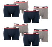 8 er Pack Levis Boxer Brief Boxershorts Men Herren Unterhose Pant Unterwäsche, Farbe:198 - Dress Blues, Bekleidungsgröße:XXL