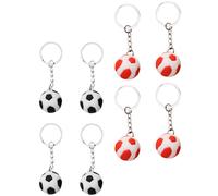 8- . Fußball Schlüsselanhänger Set, Schlüsselband mit Ring, Deko