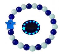 8 mm große natürliche Vulkanstein-Armbänder für Damen, Hallowmas Geister-Armbänder, leuchtendes Lavastein-Armband, elastische Stretch-Perlen, Schutzarmband für Herren