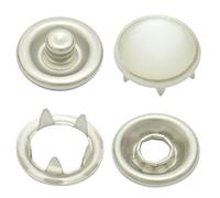 8 mm perlmutt Messing Jersey Druckknöpfe zum nieten (25 Stück) - Rostfreie Snaps für Bekleidung, Taschen, Leder & DIY Handwerk, Nähzubehör